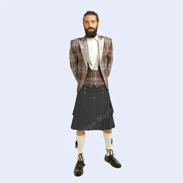 Exclusive Dual Fabric Kilt Attire