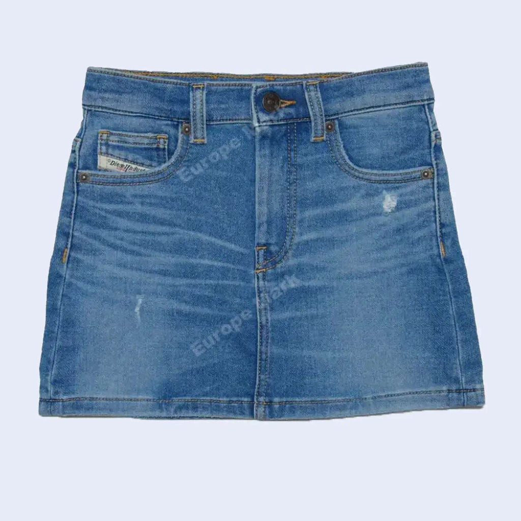 Junior Blue Denim Mini Skirt 1