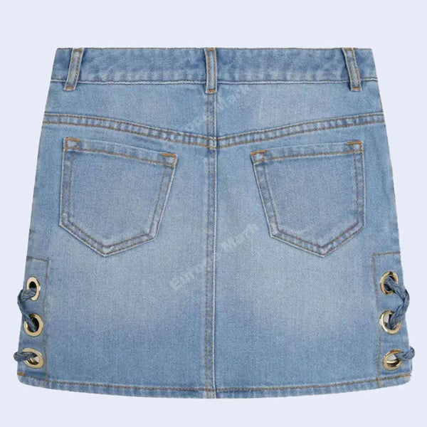 Light Blue Denim Skirt 