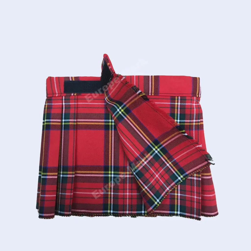 Vibrant Red Tartan Boys Kilt