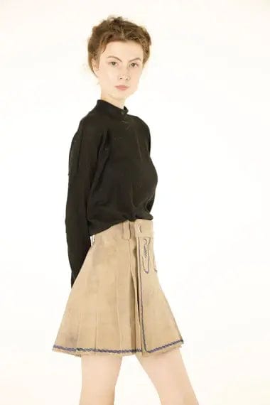 women bavarian leather kilt 